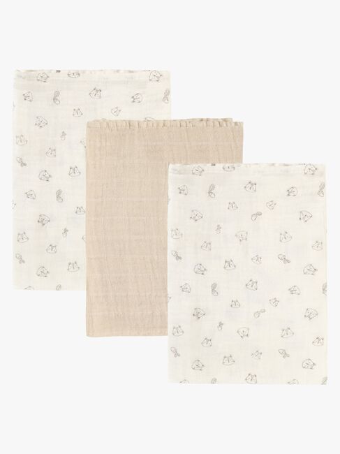 Peppi Musliiniviltti 3-pack, Rainy Day