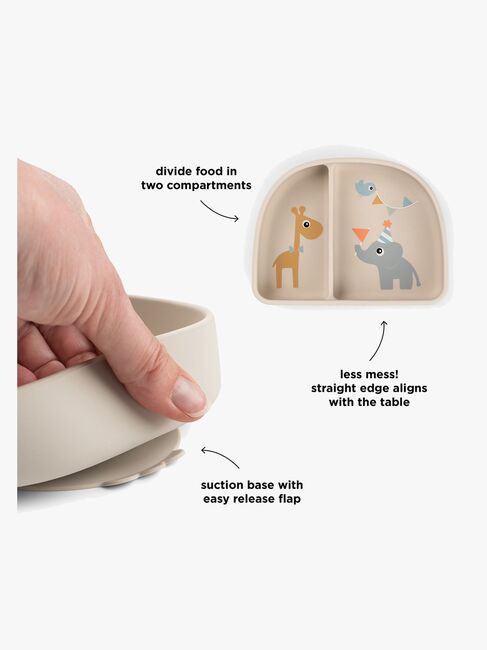 Done By Deer Celebration Jaettu Lautanen Stick & Stay, Sand