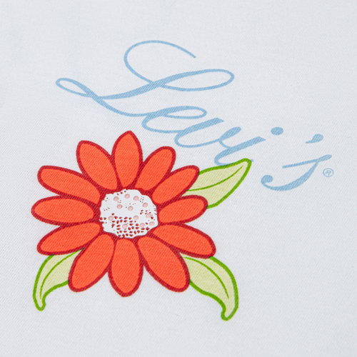 Levi's LVG Floral Oversized T-paita, Bright White