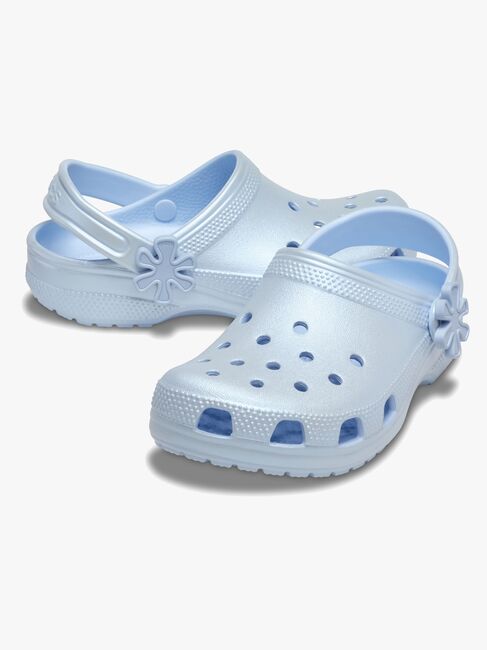Crocs Classic Pearl Shine Pistokkaat, Blue Frost