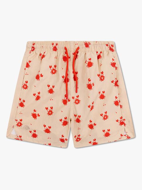 Swim Essentials Uimashortsit, Crabby Red/Beige