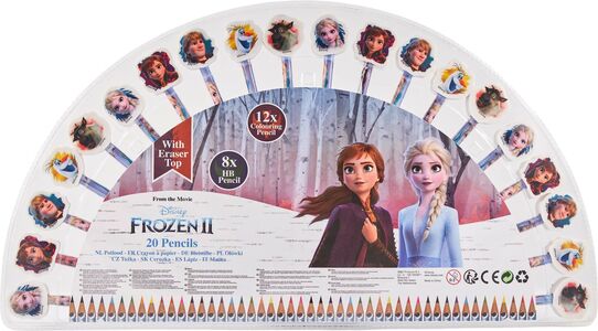 Disney Frozen Kynäsetti Pyyhekumeilla 20-pack