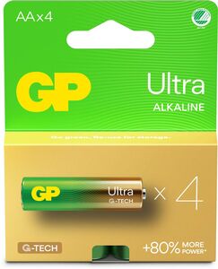 GP Ultra Alkaline G-TECH AA/LR6 Paristot Joutsenmerkitty 4-Pack