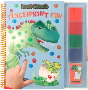 Dino World Fingerprint Fun Värityskirja