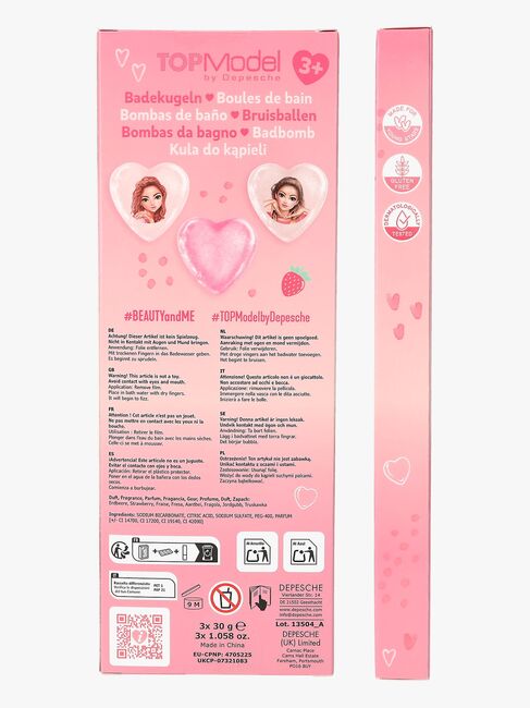 TOPModel BEAUTY and ME Kylpypommi Sydän 3-pack