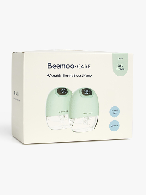 Beemoo CARE Wearable Slim Sähkökäyttöinen Rintapumppu Double, Soft Green