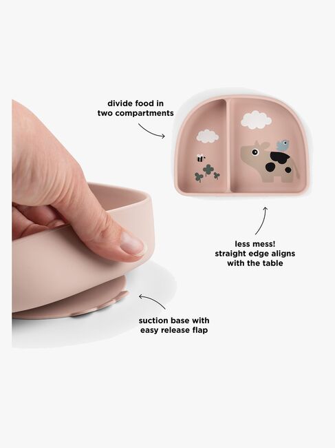 Done By Deer Tiny Farm Jaettu Lautanen Stick & Stay, Powder