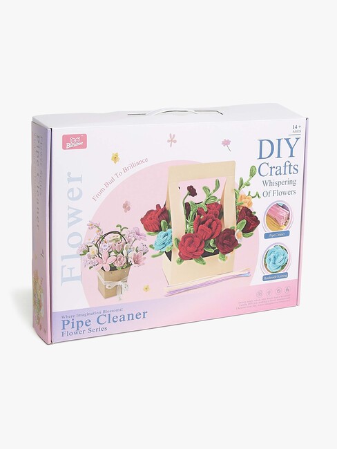 Fippla DIY-setti Kukkakimppu + Piipunrassit 21 Osaa, Punainen