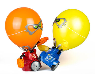 Silverlit Robo Kombat Balloon Puncher 2-pack, Punainen/Musta
