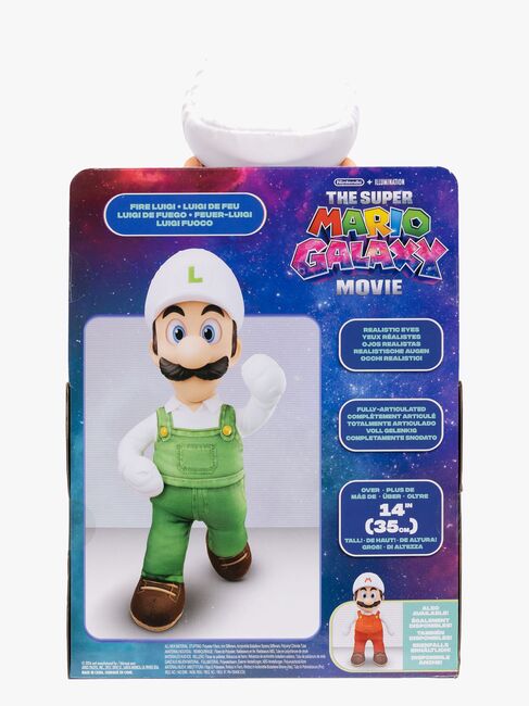 Super Mario Galaxy Movie Pehmolelu Fire Luigi 35 cm