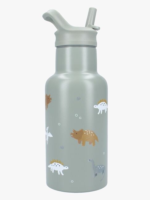 Kidzroom Stainless Steel Juomapullo & Silikoni Eväsrasia Small Talk, Vihreä