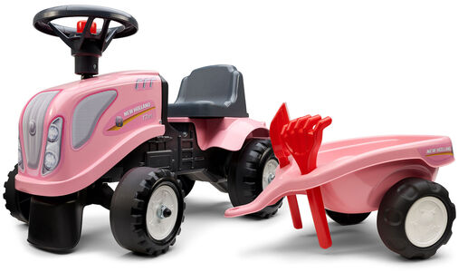 Falk New Holland Traktori + Lisätarvikkeet, Vaaleanpunainen