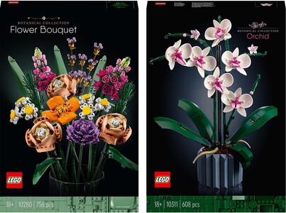 LEGO Icons Botanical Collection 10280 Kukkakimppu + 10311 Orkidea
