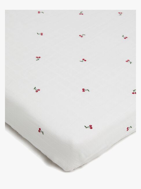 Alice & Fox NESSA Muotoonommeltu Aluslakana Juniorisänky 90x200, Valkoinen