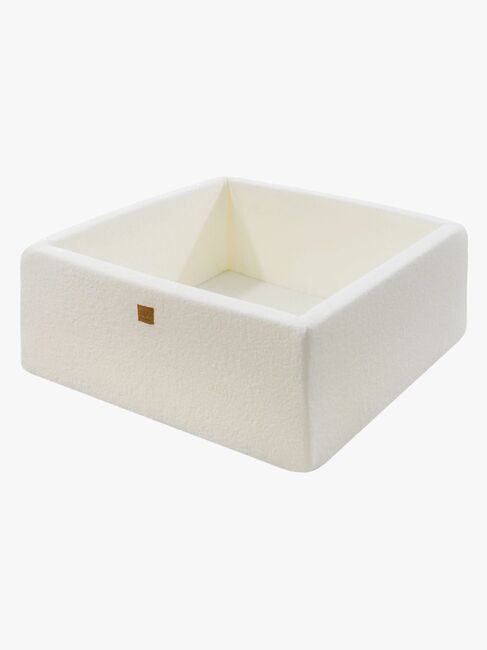 MeowBaby Boucle Square Pallomeri, White/Lime Green/Dark Pink/Turquoise