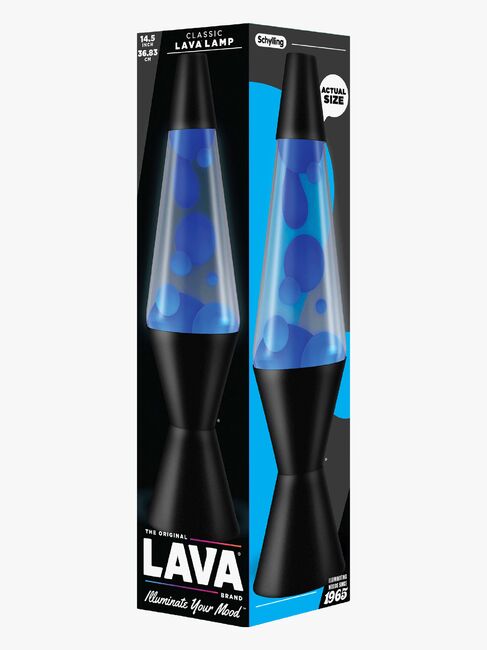 LAVA Valaisin Neon 37cm, Sininen/Musta