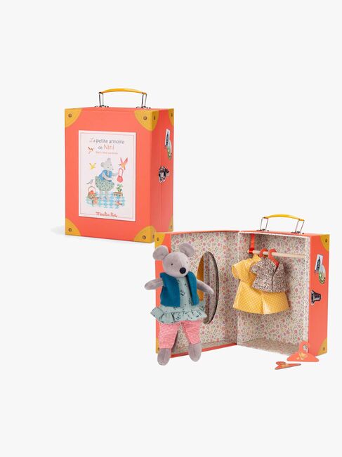 Moulin Roty Matkavaatekaappi + Nukke Nini