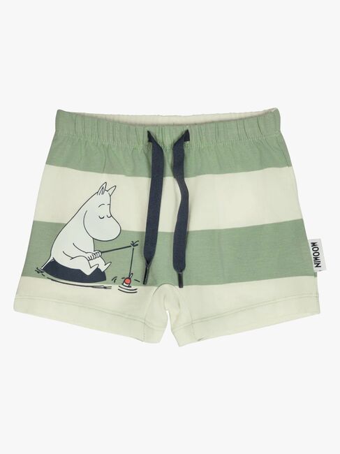 Muumi By Martinex Lomapäivä Shortsit Setti, Vihreä/Valkoinen