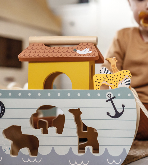 Small Foot Palikkalaatikko Nooan Arkki, Safari