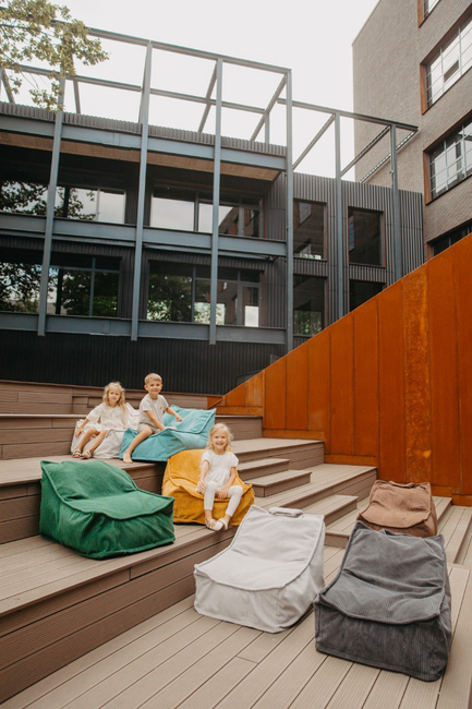 Yappy Kids Yappyhug Säkkituoli, Light Grey