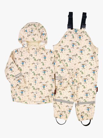 Geggamoja Vuorellinen Sadeasu Peppi Pitkätossu, Beige