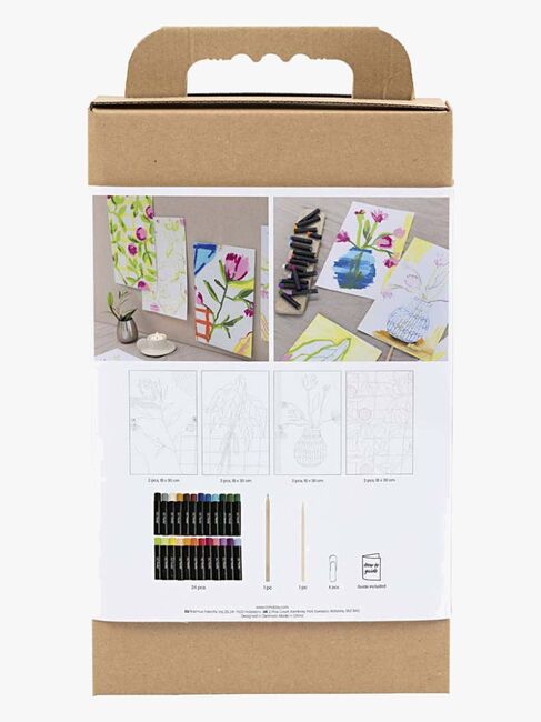 Creativ Company Askartelusetti Öljypastelli Kukka