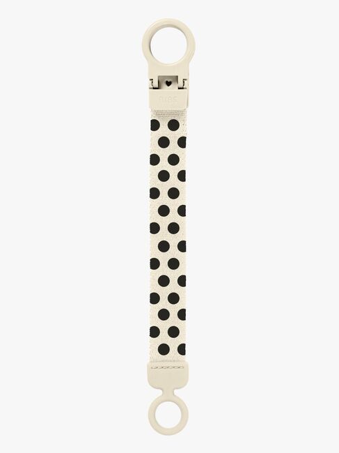 BIBS Studio Loop Tuttinauha Polka, Ivory/Black