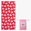 Swim Essentials Hearts Kylpypyyhe, Red