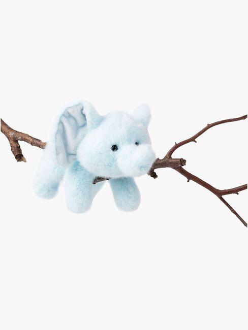Teddykompaniet Pehmolelu Makaava Norsu 34 cm, Vaaleansininen