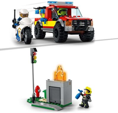LEGO City 60319 Sammutustehtävä Ja Poliisin Takaa-ajoyksikkö