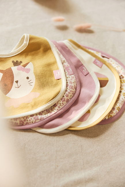 Jollein Bandana Kuolalappu Vedenpitävä 5-pack, Flower Fairies