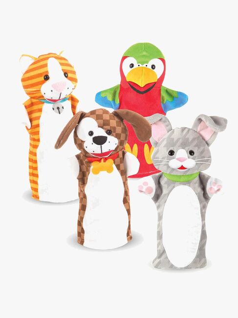 Melissa & Doug Käsinuket Leikkisät Eläimetit 4-pack