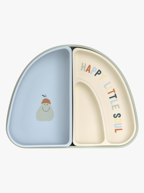 Lässig Lautanen Silikoni 3-pack, Happy Fruits Lemon