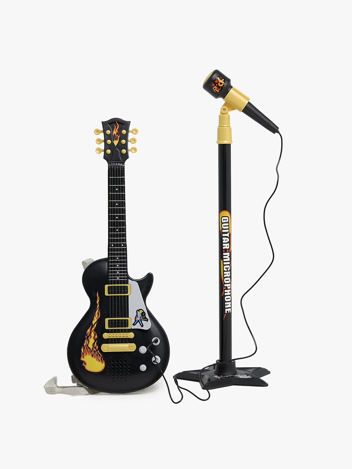 Alex's Garage Rokkistara Leikkisähkökitara & Mikrofoni Sähkökäyttöinen