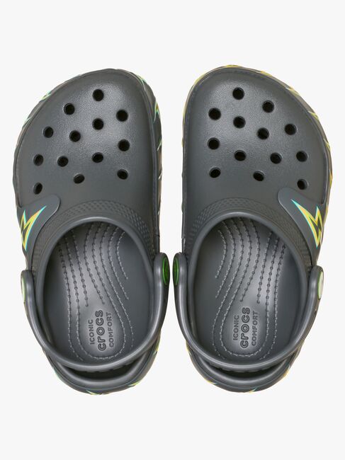 Crocs Classic Bolt Lights Pistokkaat, Carbon