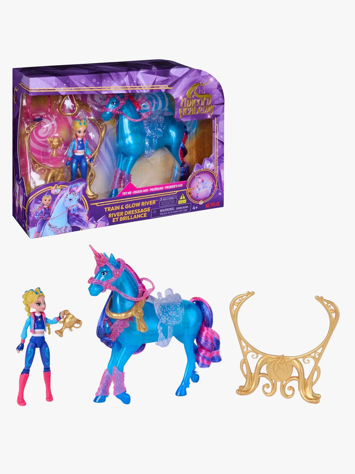 Unicorn Academy Figuurisetti Isabel & River: Train & Glow