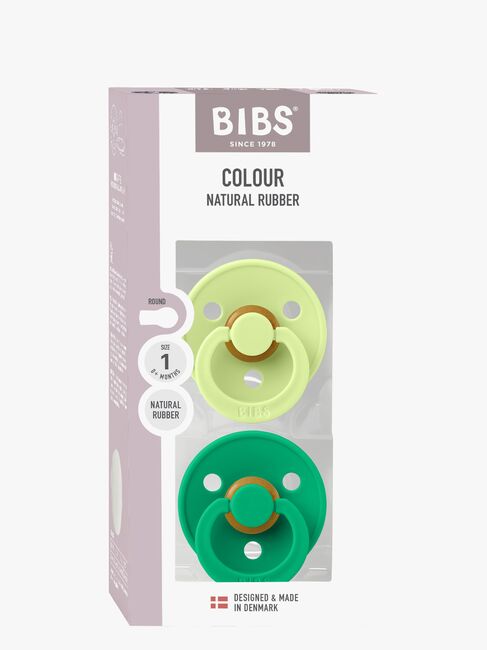 BIBS Colour Tutti 2-pack Lateksi Koko 1 Pyöreä, Matcha/Cactus