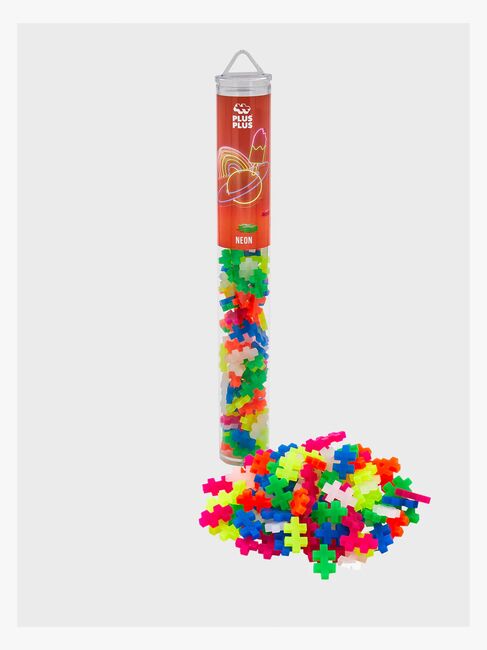 Plus-Plus Rakennussarja + Pohjalevy & Tuubi Mix, 4x100 Osaa