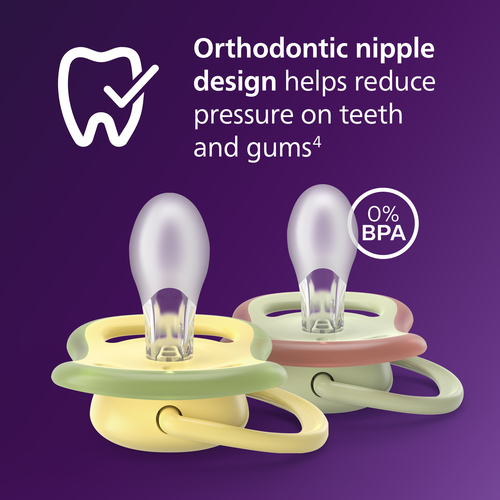 Philips Avent Ultra Air Tutti 18m+ 2-pack, Vaaleanvihreä/Keltainen