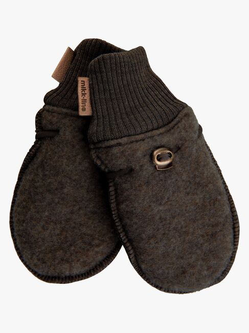 Mikk-Line Rukkaset Merinovilla, Dark Brown Melange