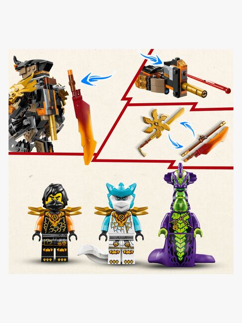 LEGO Ninjago 71854 Colen tehtävärobotti ja Lohikäärme-Zane