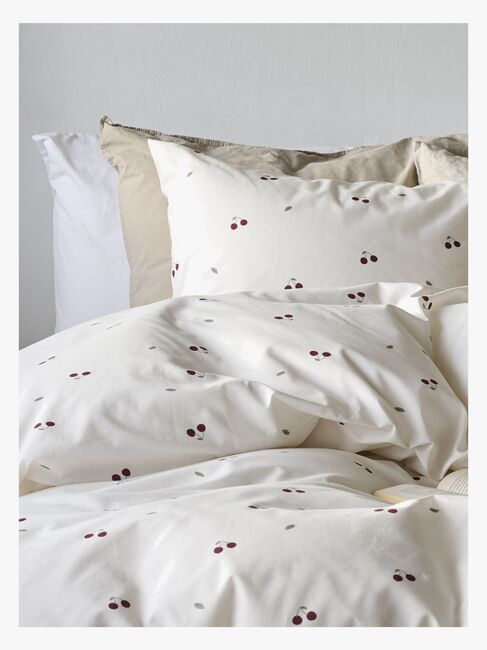 Borganäs Pussilakanasetti Kirsikka 150x210, Hiekanruskea