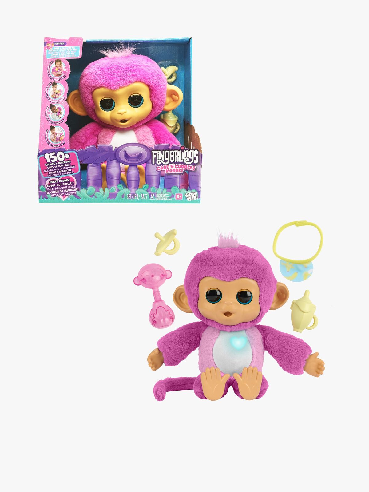 Fingerlings  Interaktiivinen Pehmolelu Care N Cuddles