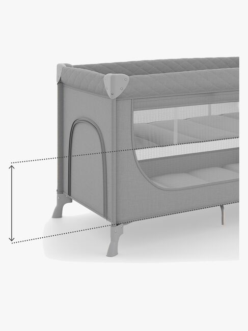 Kinderkraft LEODY UP Matkasänky + Lisätarvikkeet, Grey