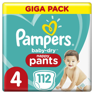 Pampers Baby Dry Pants S4 Housuvaippa 9–15 kg 112-pack