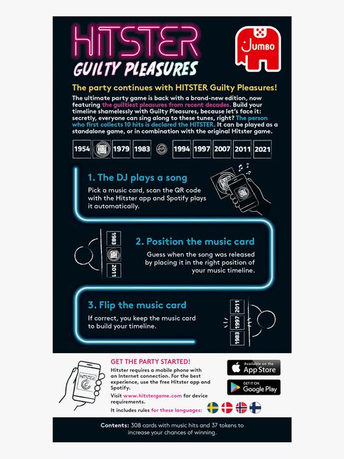 Hitster Seurapeli Guilty Pleasures