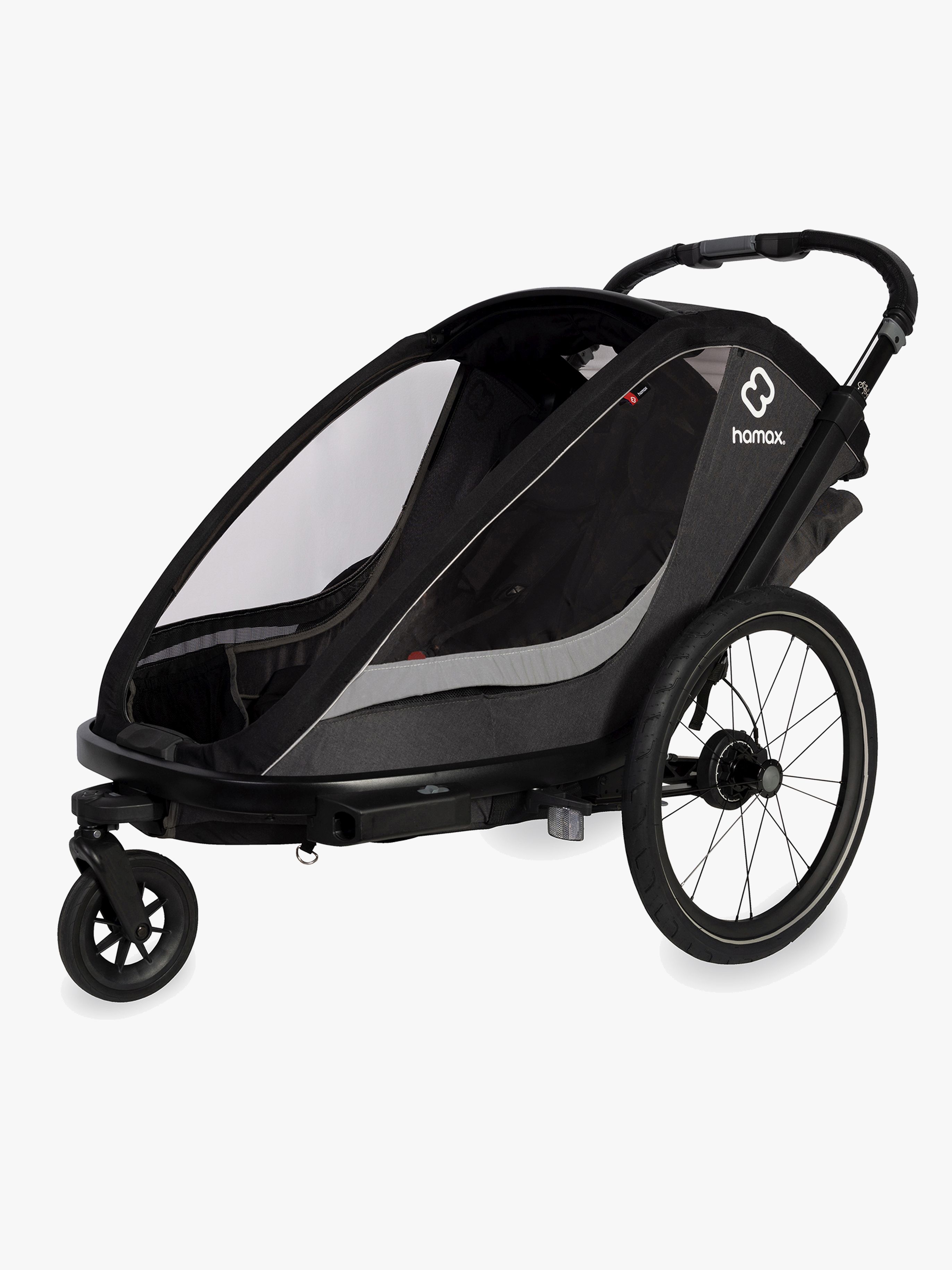 Hamax Cocoon Pyöräkärry, Grey/Black