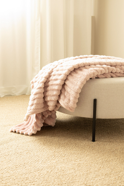KMCarpets Stripe Viltti 130x170, Vaaleanpunainen
