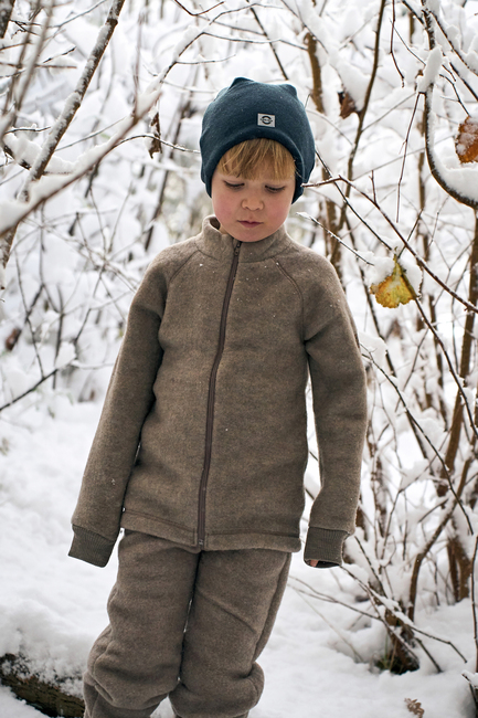 Mikk-Line Vauvan Fleecehousut Merinovilla, Melange Denver