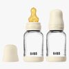 BIBS Slow Flow Lasi Tuttipullo Lateksi 2-pack 120 ml, Ivory